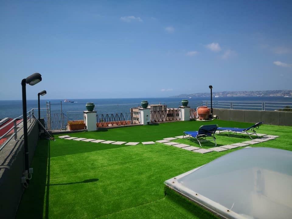 Apartamento Attico Blu Nápoles Exterior foto